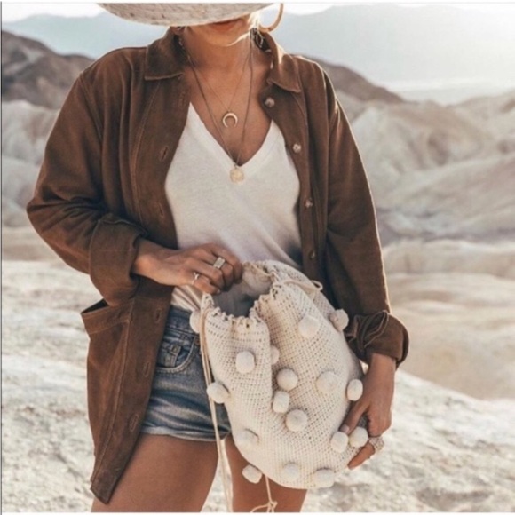 NWT Zara Pom Pom Backpack main image 7